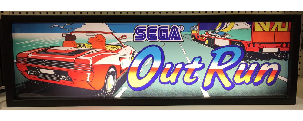 Outrun Arcade Marquee - Lightbox - Sega